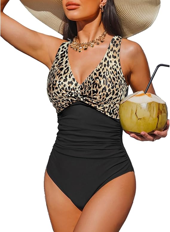 Women Tummy Control One Piece Swimsuit