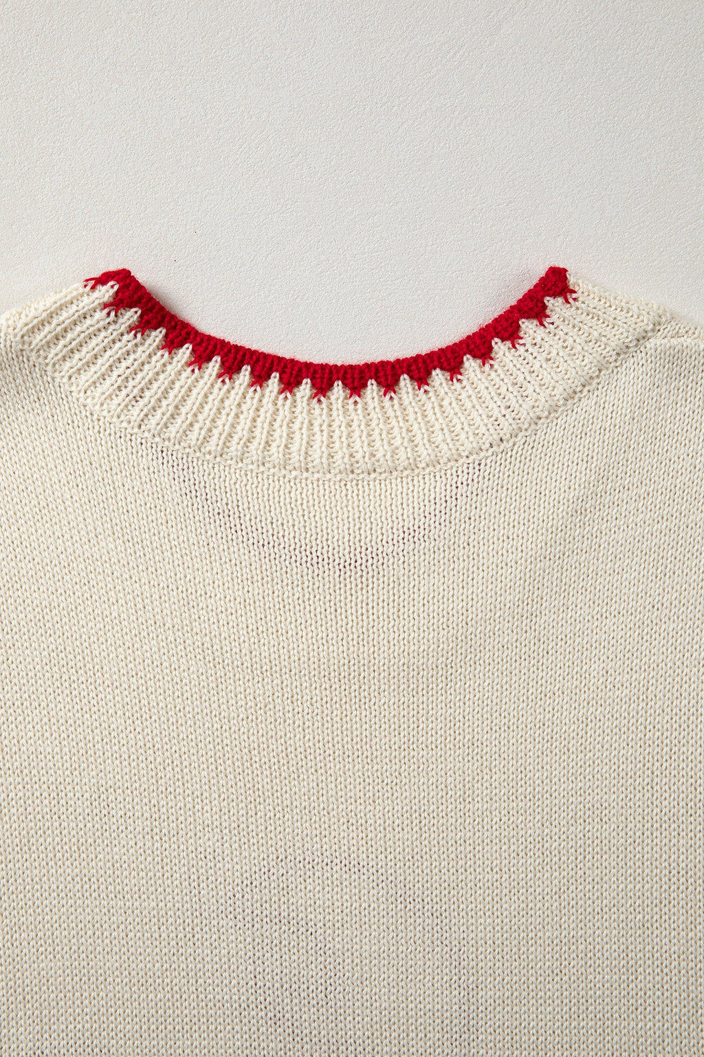 Beige Plaid Crawfish Crew Neck Knit Sweater Vest
