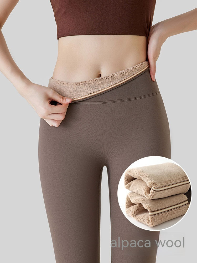 Gefütterte High-Waist Hip-Lift Leggings für Damen