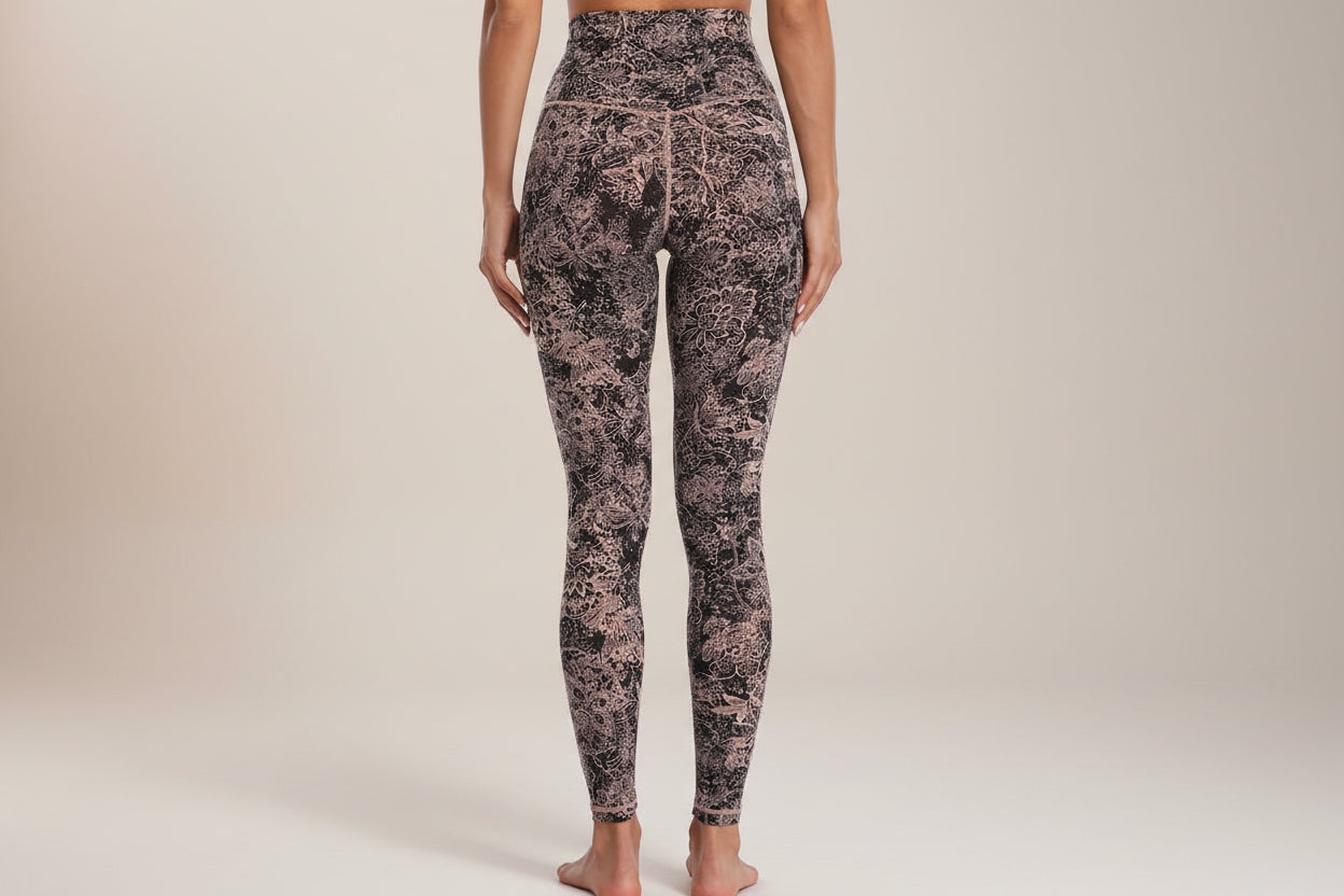 Damen High-Waist bedruckte Workout-Leggings für Yoga, Laufen & Fitness