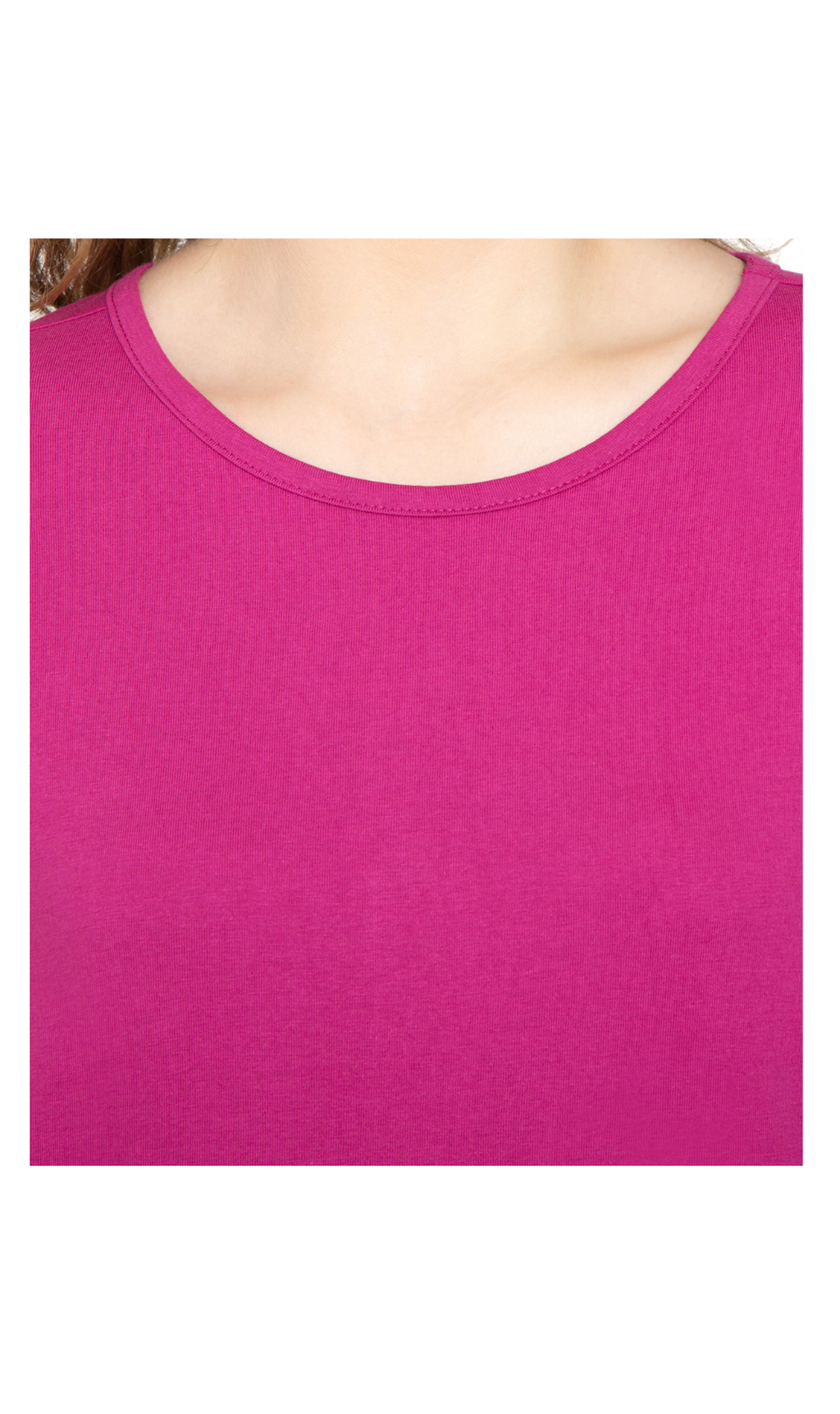 Women's 3/4 Sleeve Crew Neck Top – Comfortable Jer