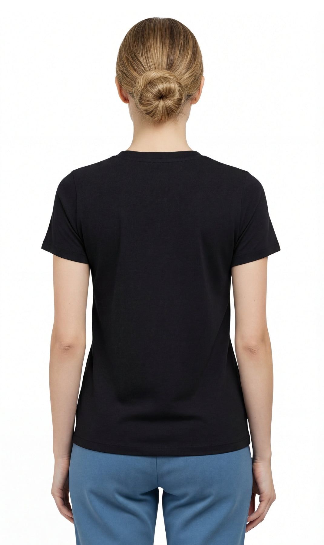 Women's Perfect Short-Sleeve V-Neck Tee Shirt - Cotton blend and Wrinkle Resistant