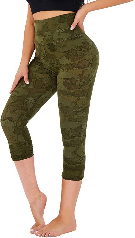 Gecroppte High-Rise Print Leggings – USA-Flaggen-Print Patriotische Trainingshose – 19 Styles