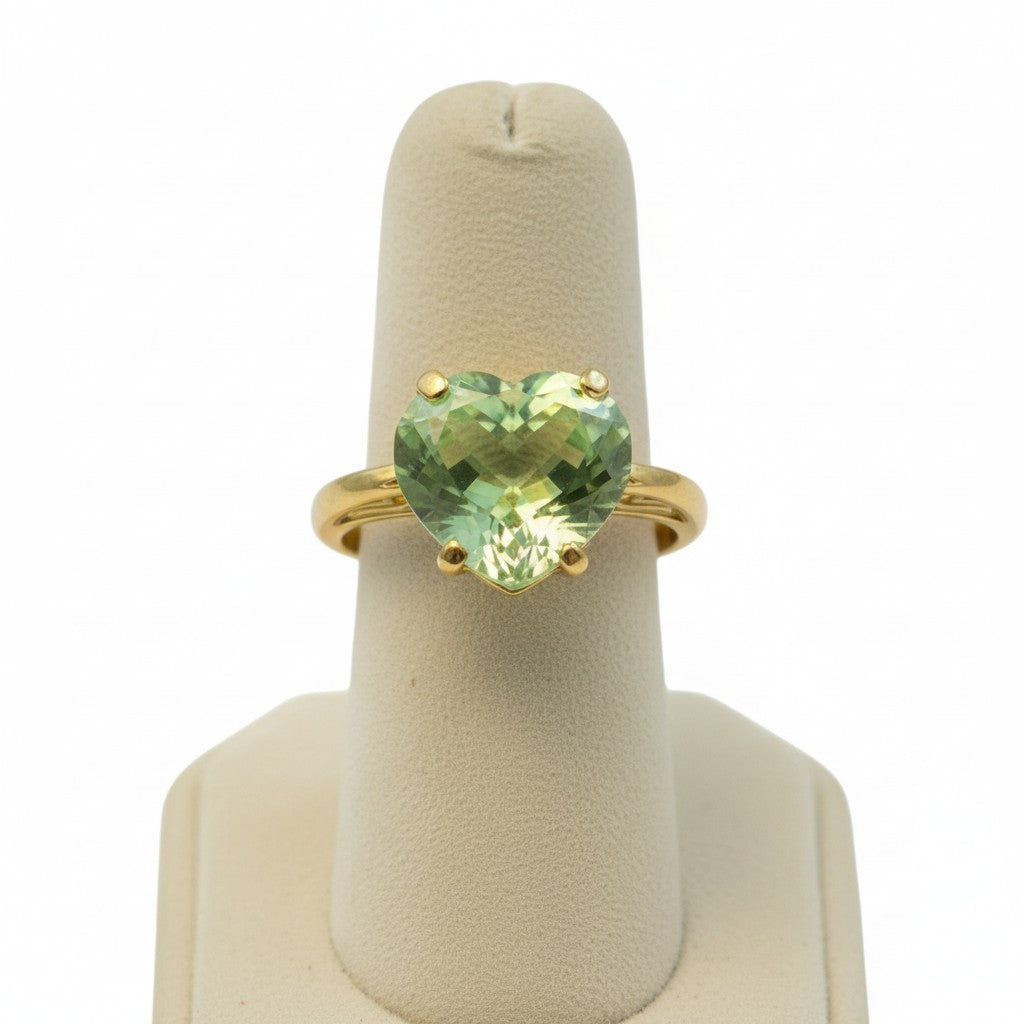 "Cherished Memories" Heart Cut Cremation Ring Large 10mm