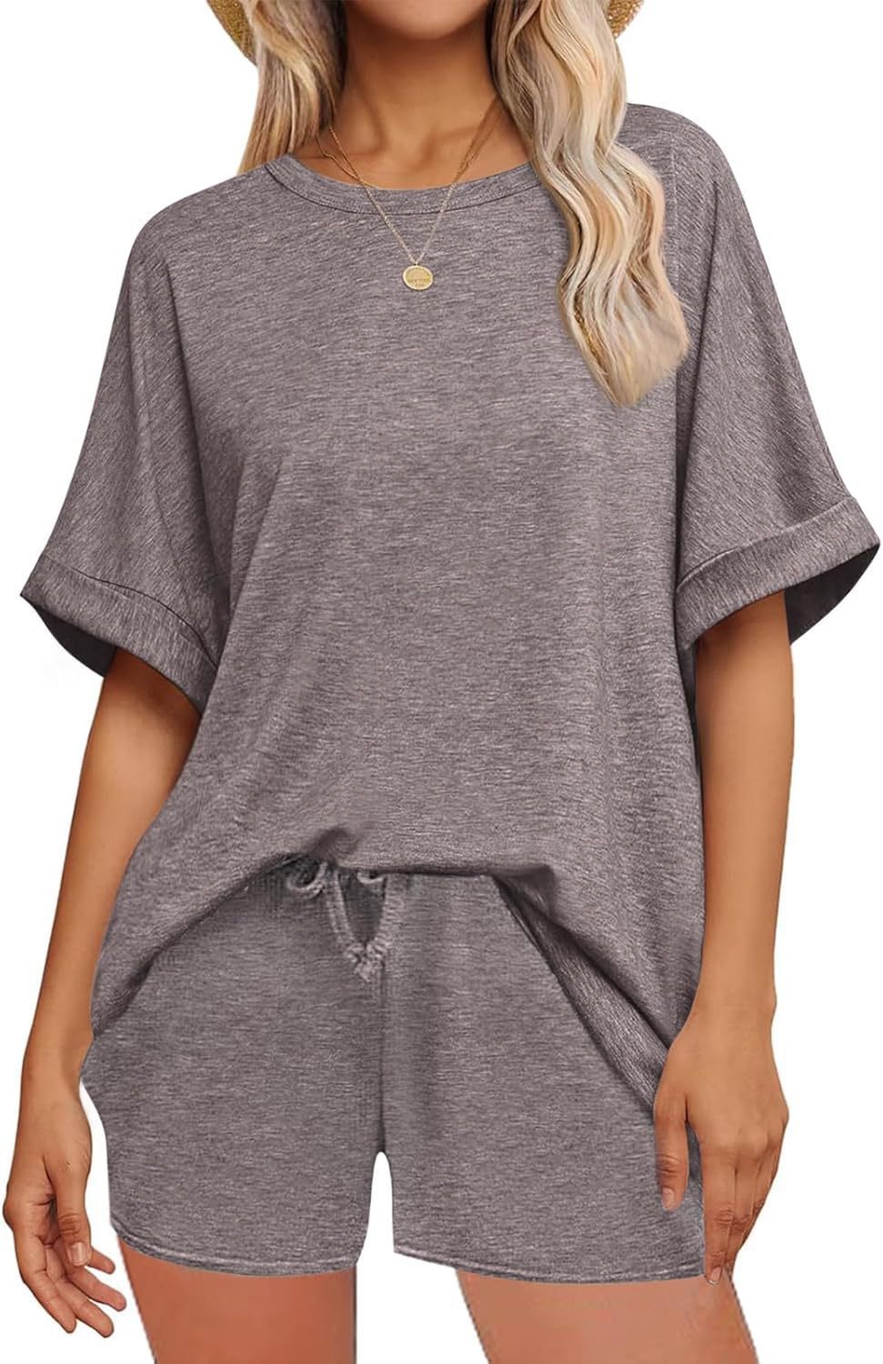 👕 Oversized T-Shirt & Shorts mit Kordelzug – Ultimativer lässiger Komfort