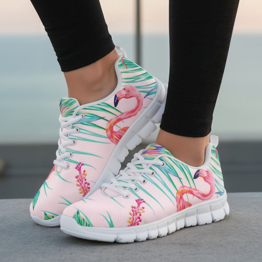 Flamingo Tropical Flower Sneakers