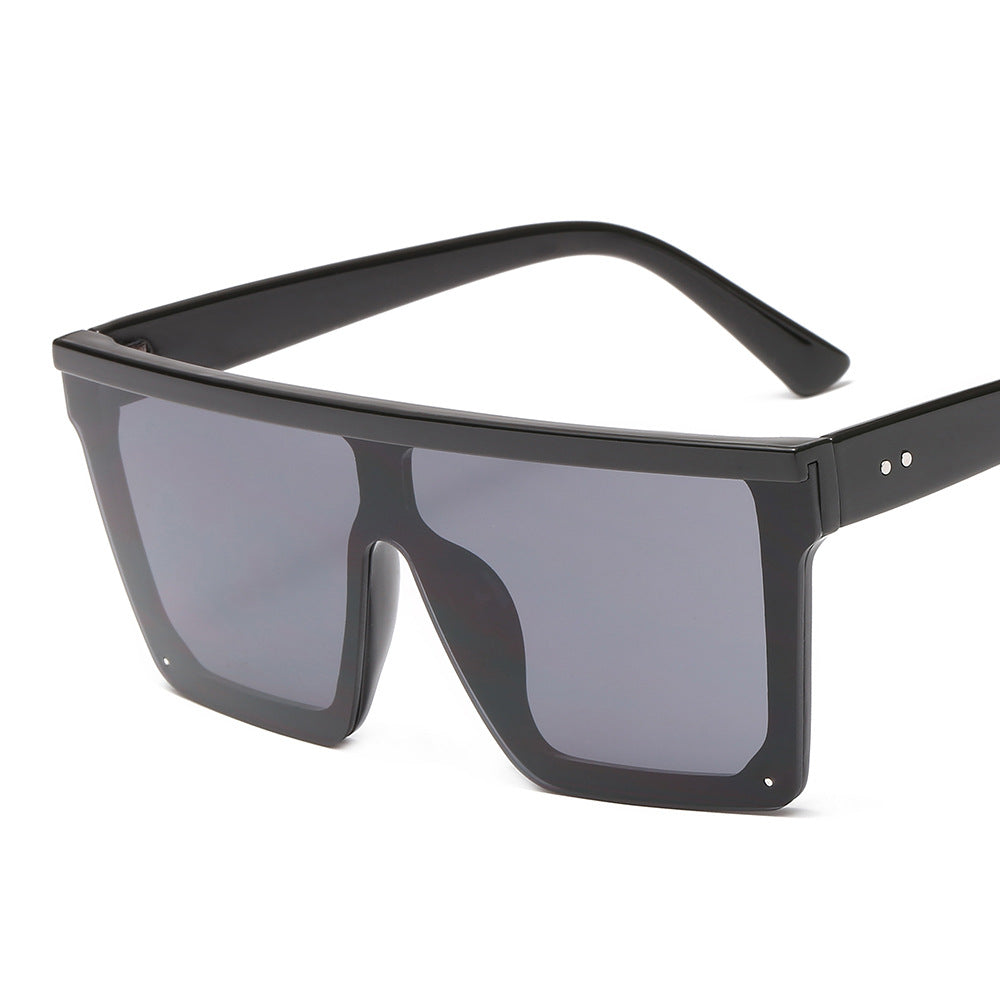 Women Black Sunglasses Oversized Square Classic Shaped UV Protection