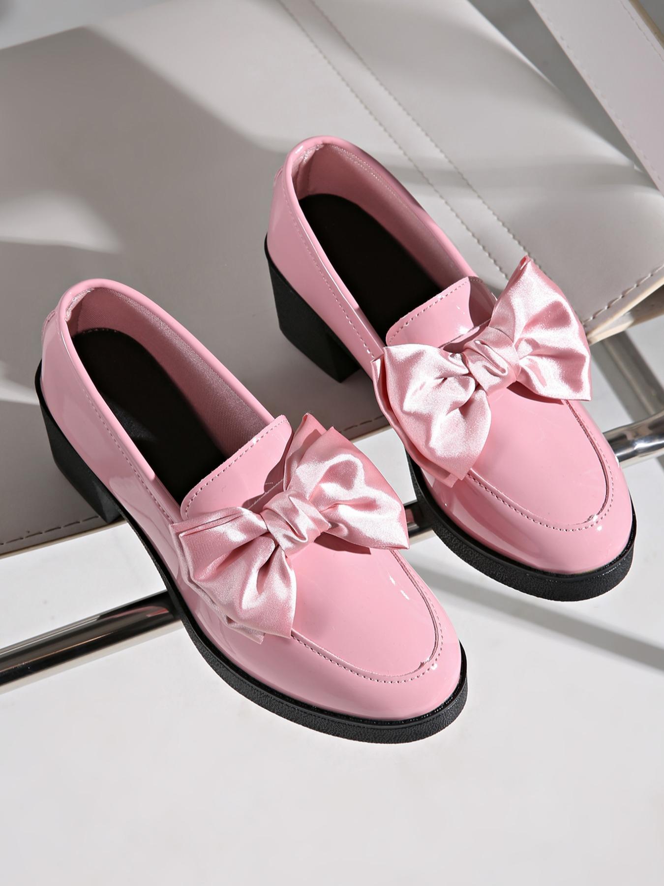Womens Fashionable Bowtie Plus-Size High-Heel Pumps See size chart under “more details”