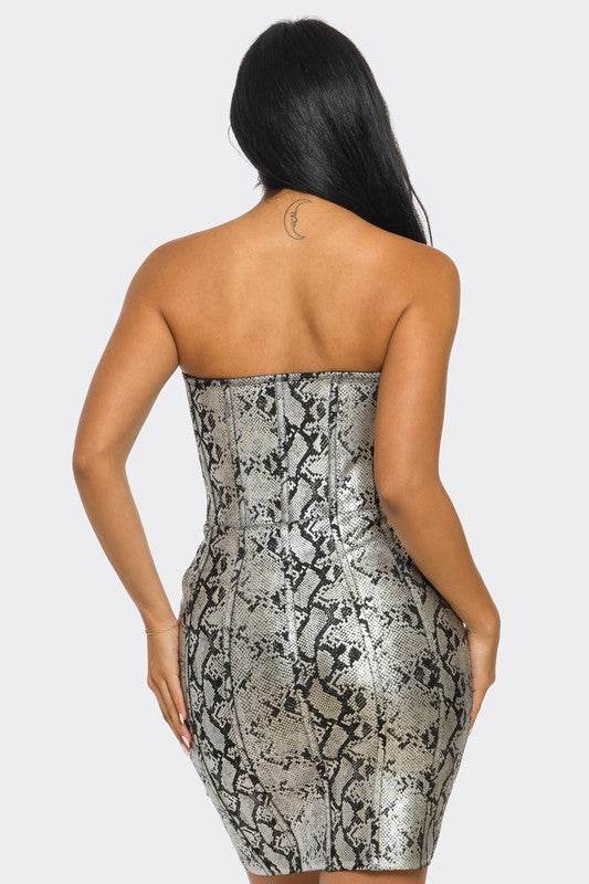 Women's Serpentine Glamour Bodycon Dress