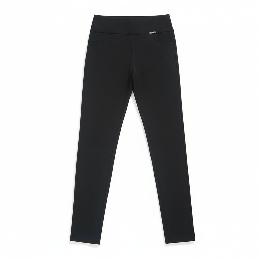 Gefütterte Samt-Leggings mit hoher Taille für Damen