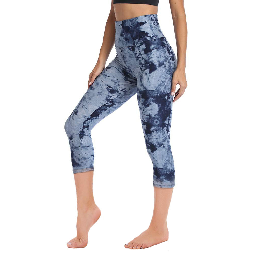 Gecroppte High-Rise Print Leggings – USA-Flaggen-Print Patriotische Trainingshose – 19 Styles