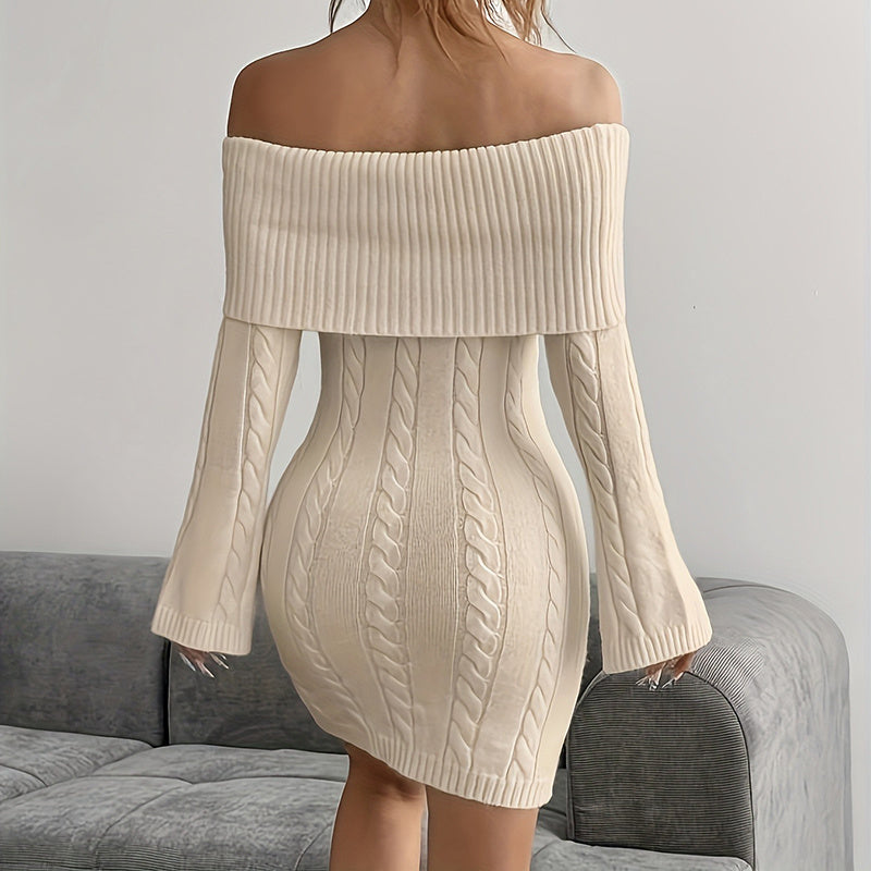 Women's Off Shoulder Bodycon Dress