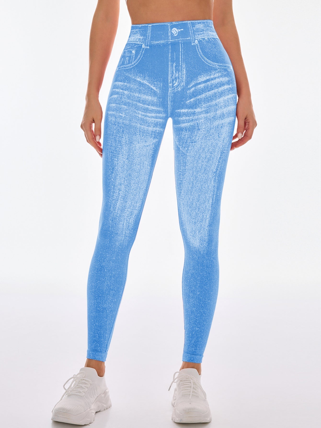 Nahtlose High-Waist Yoga Leggings mit Po-Lifting-Effekt