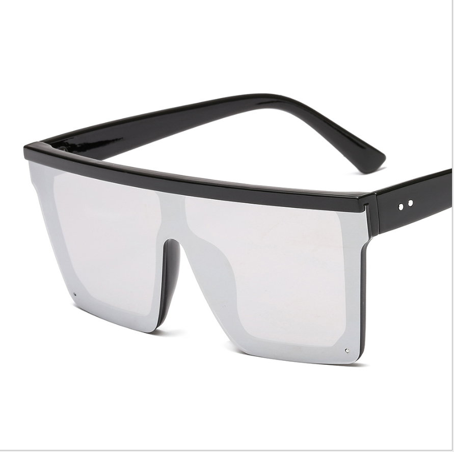 Women Black Sunglasses Oversized Square Classic Shaped UV Protection