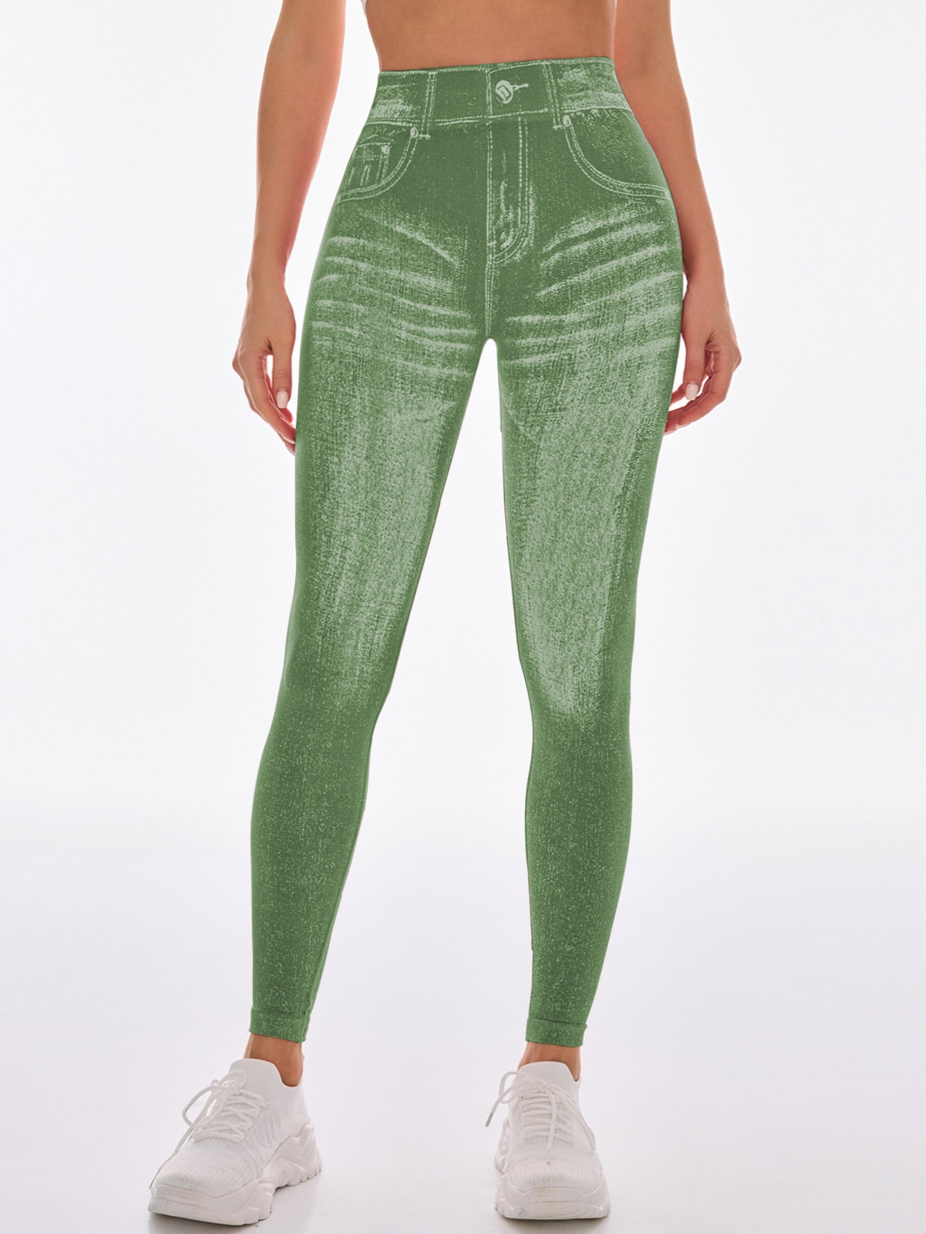 Nahtlose High-Waist Yoga Leggings mit Po-Lifting-Effekt
