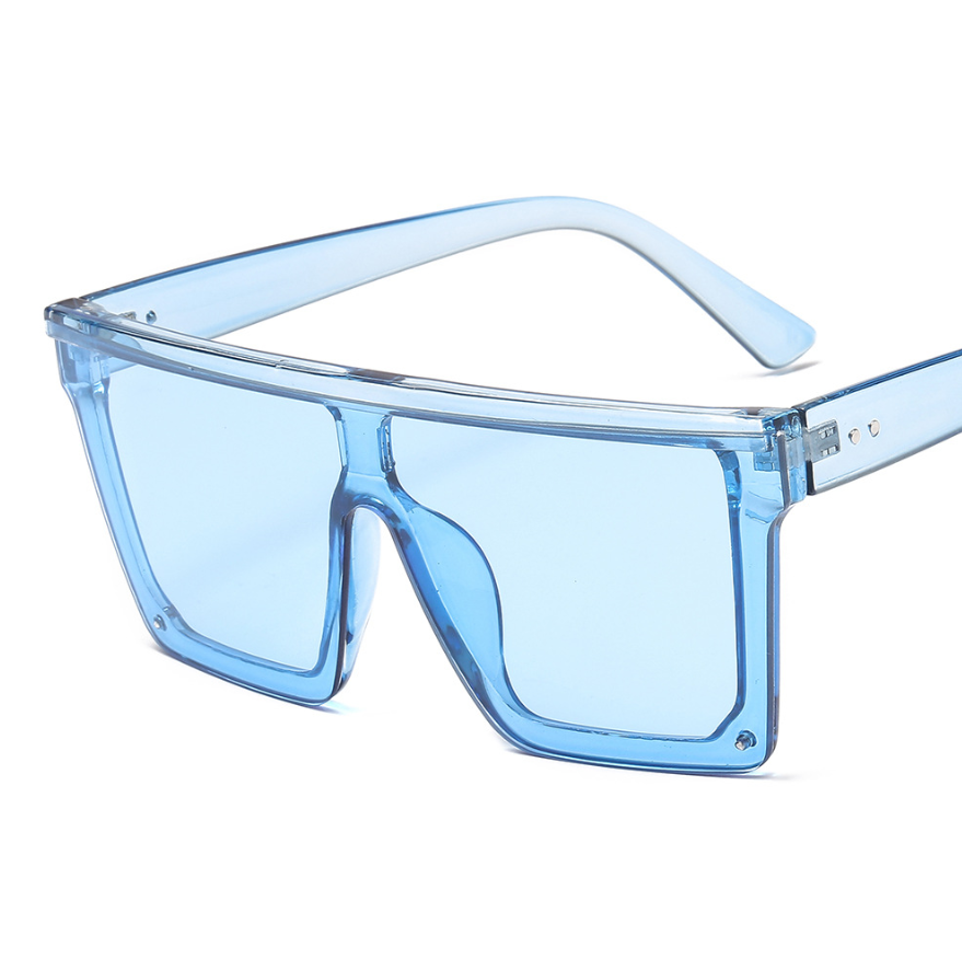 Women Black Sunglasses Oversized Square Classic Shaped UV Protection