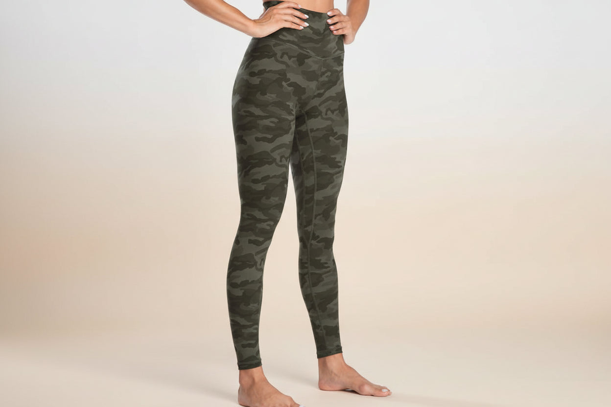 Damen High-Waist bedruckte Workout-Leggings für Yoga, Laufen & Fitness