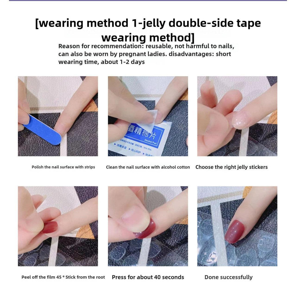 1078 Handmade Nail Wear Nail Art Reusable Press on Nails False Nails
