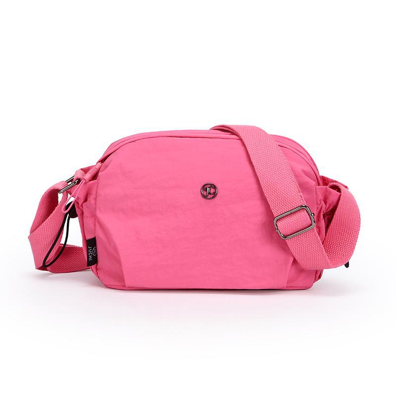 Lightweight Nylon Fashionable Simple Versatile Casual Multi-layer Shoulder Travel Crossbody Bag For Women
