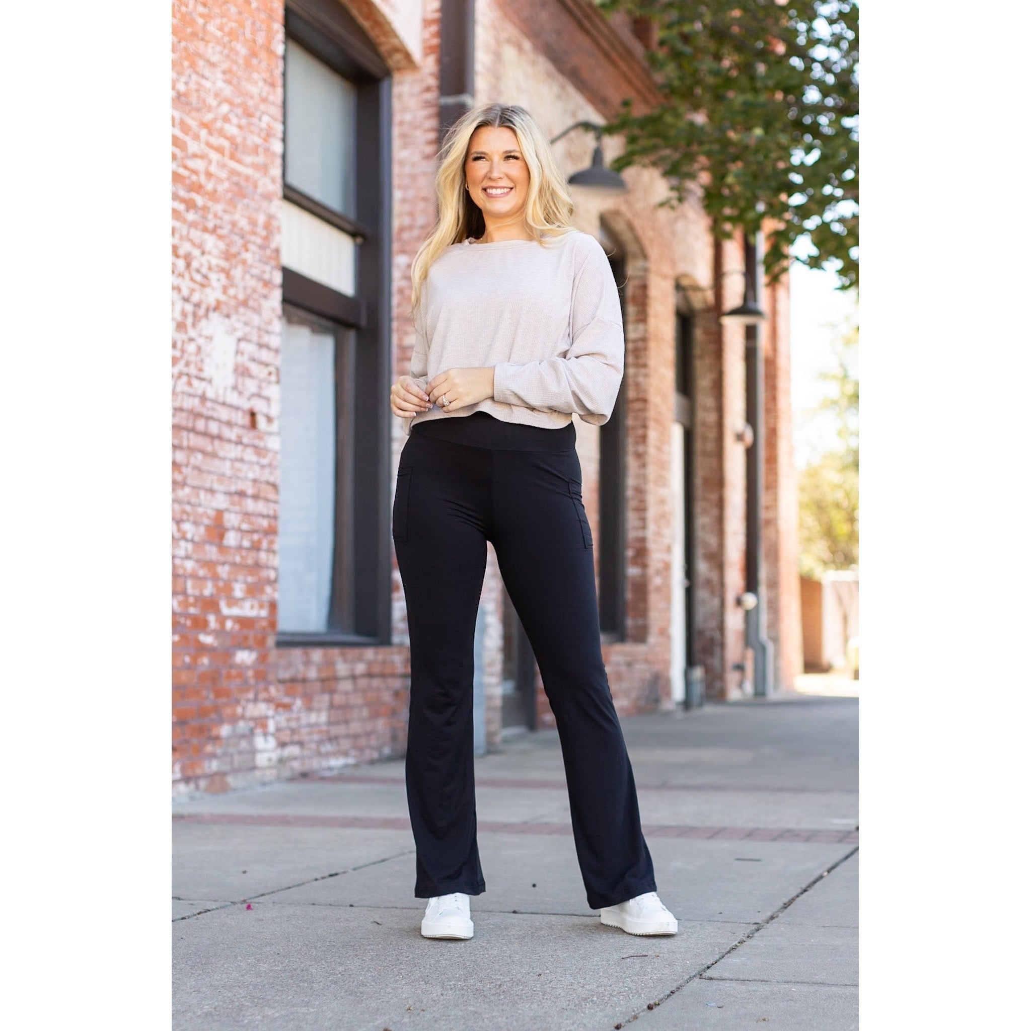 Vanessa Black Bootcut Leggings