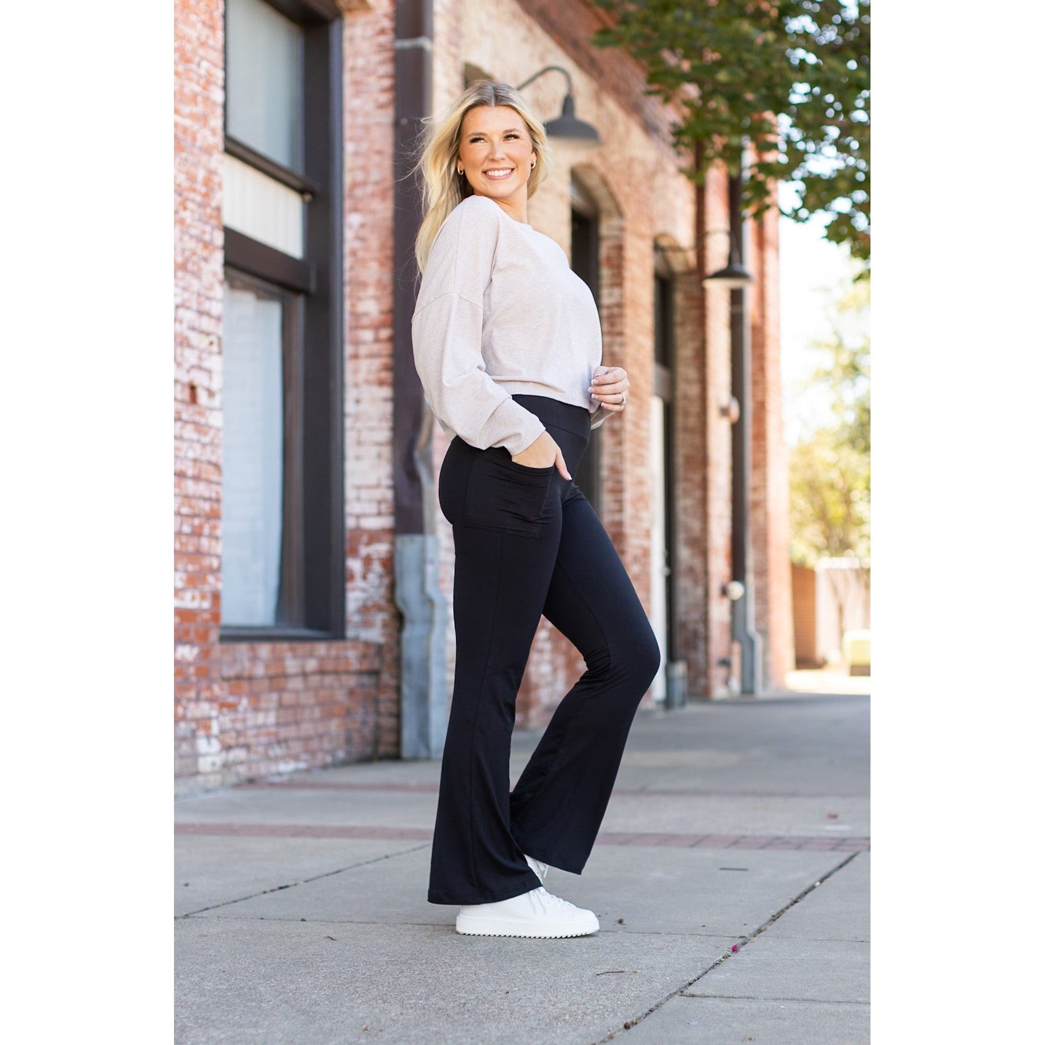 Vanessa Black Bootcut Leggings