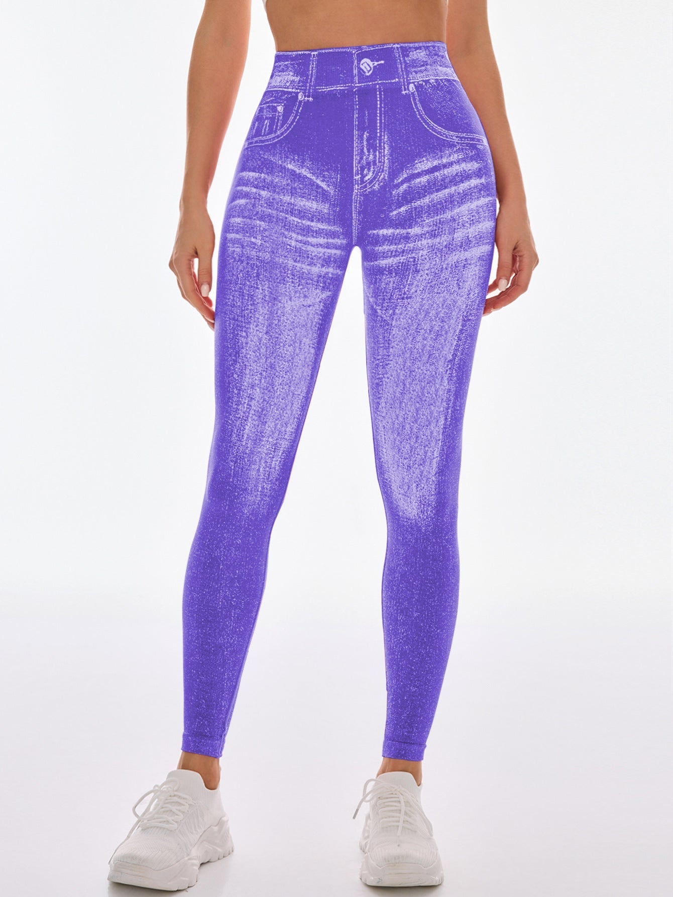 Nahtlose High-Waist Yoga Leggings mit Po-Lifting-Effekt