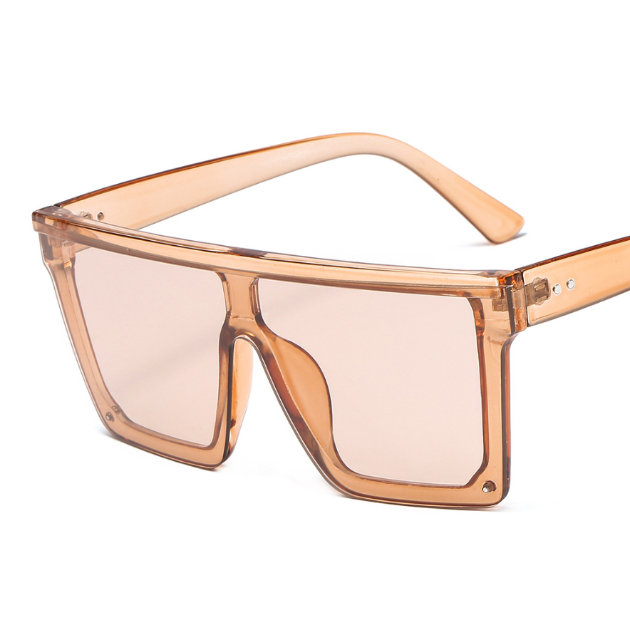 Women Black Sunglasses Oversized Square Classic Shaped UV Protection