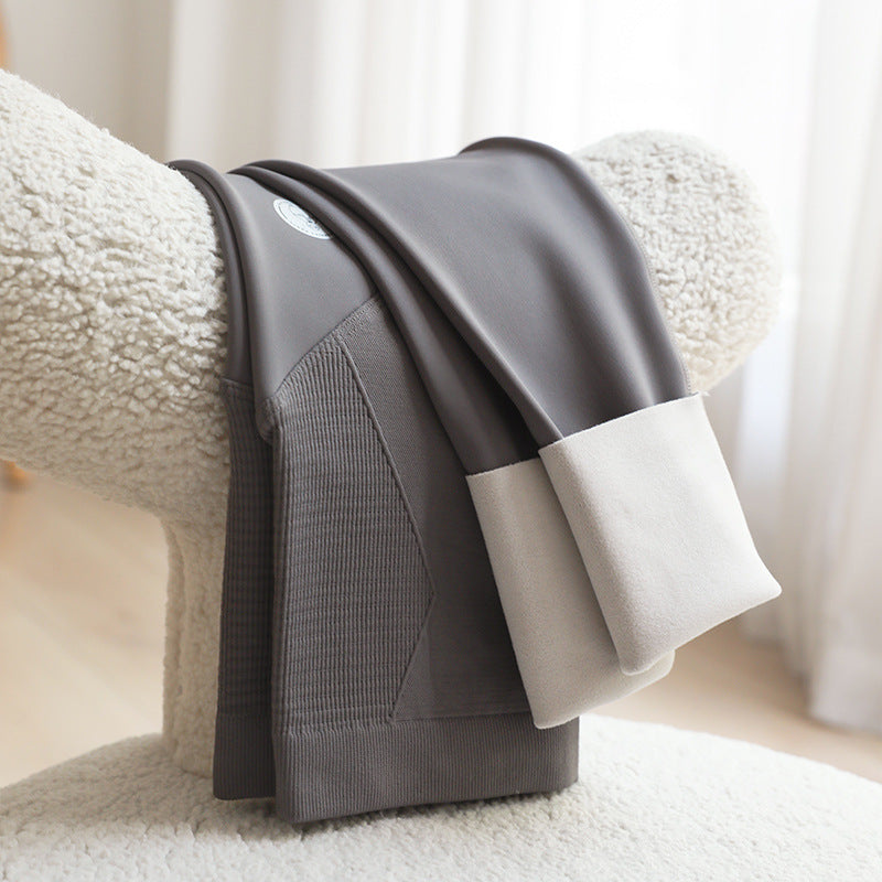 Gefütterte Umstandsleggings mit Bauchstütze