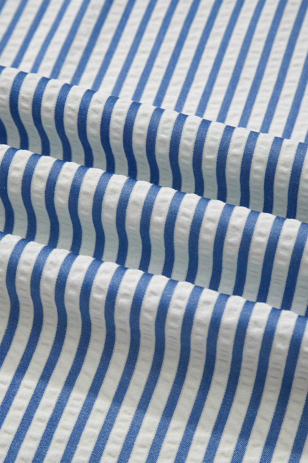 Blue Stripe Drawstring Elastic Waist Ankle Length Shift Pants