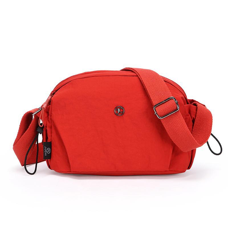 Lightweight Nylon Fashionable Simple Versatile Casual Multi-layer Shoulder Travel Crossbody Bag For Women