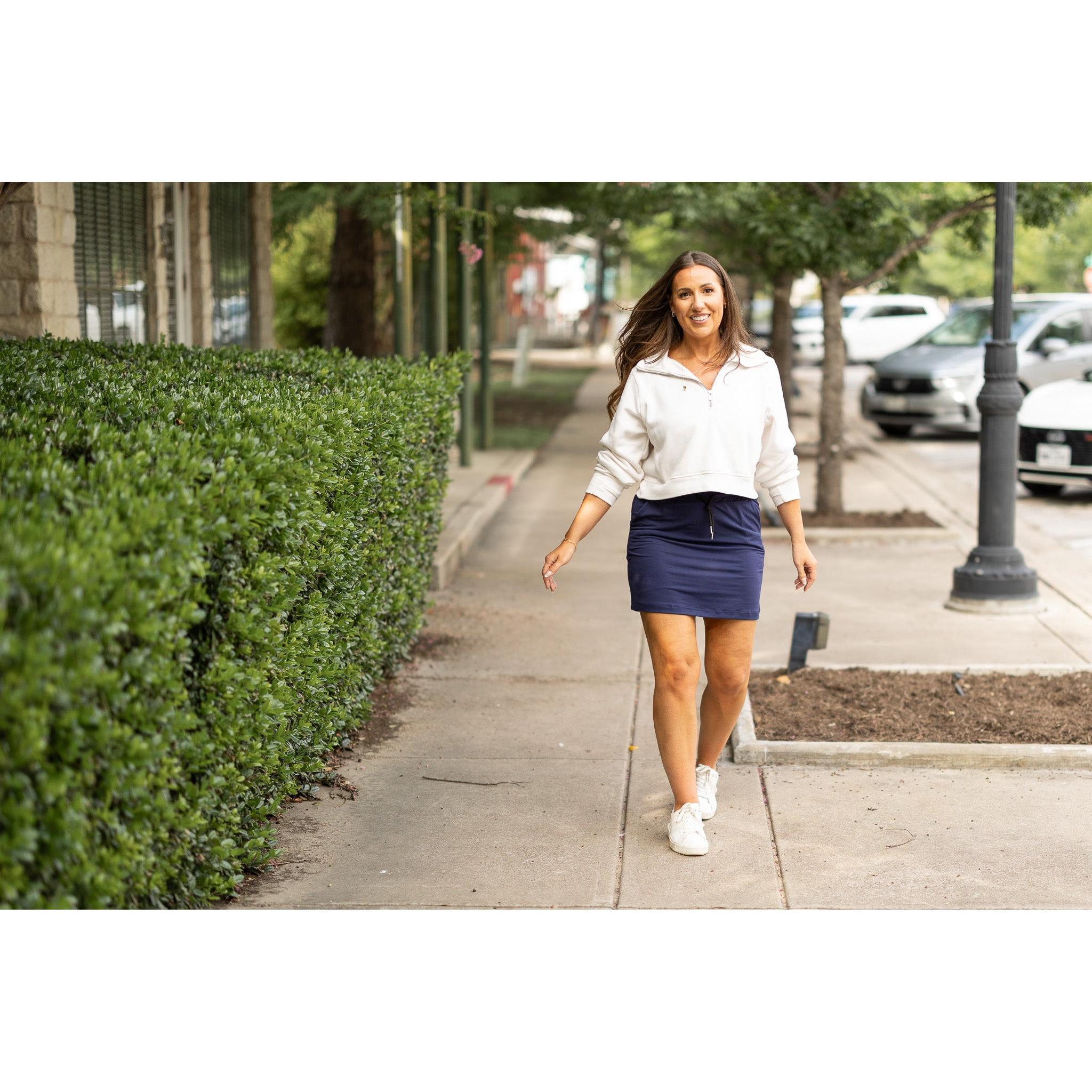 Naomi - Navy Jogger Skirt