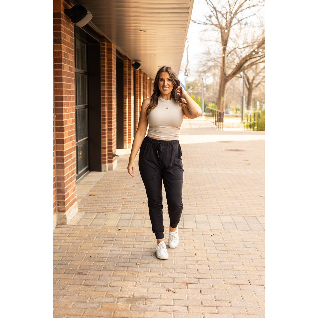 Reagan - Black Joggers