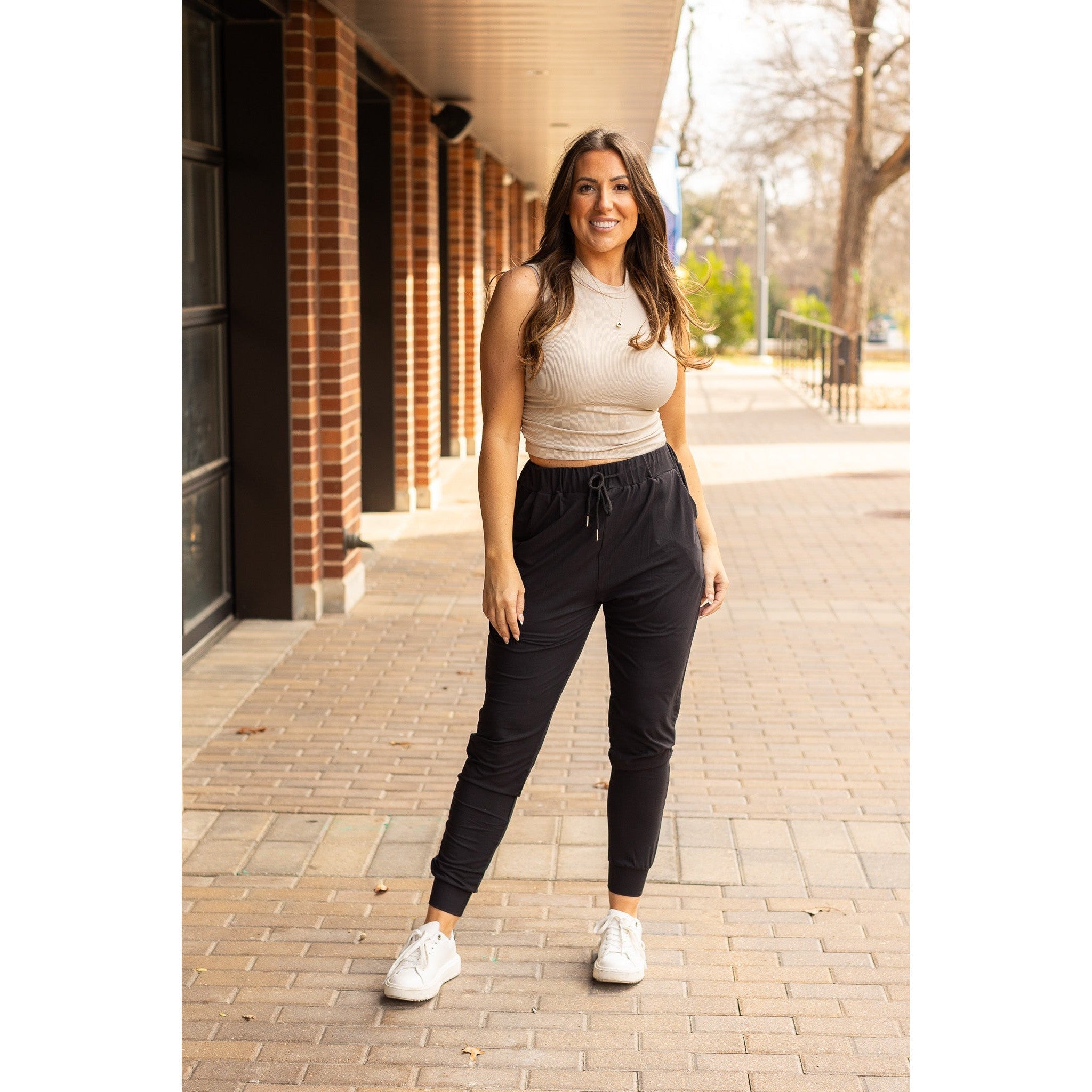 Reagan - Black Joggers