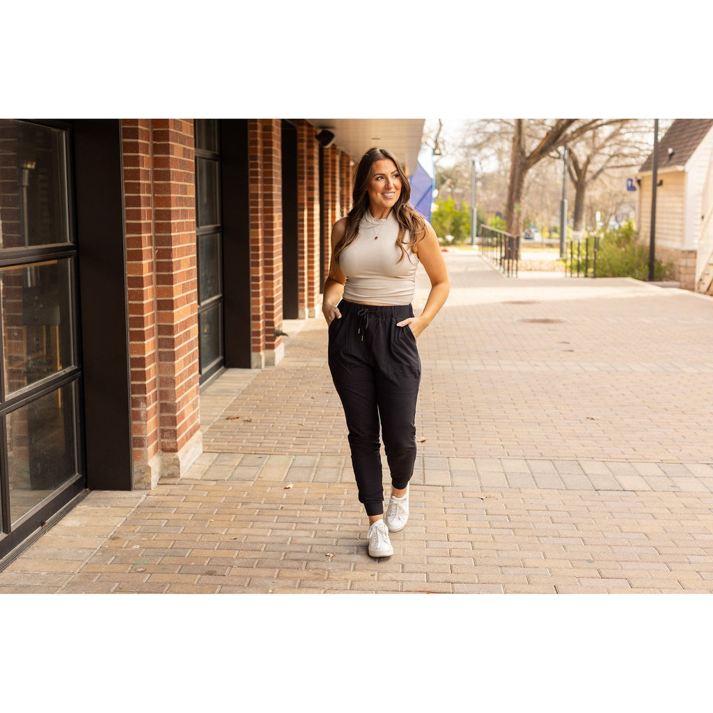 Reagan - Black Joggers
