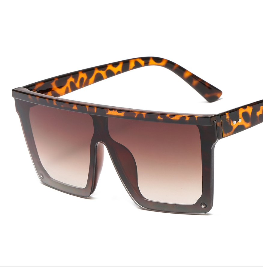 Women Black Sunglasses Oversized Square Classic Shaped UV Protection