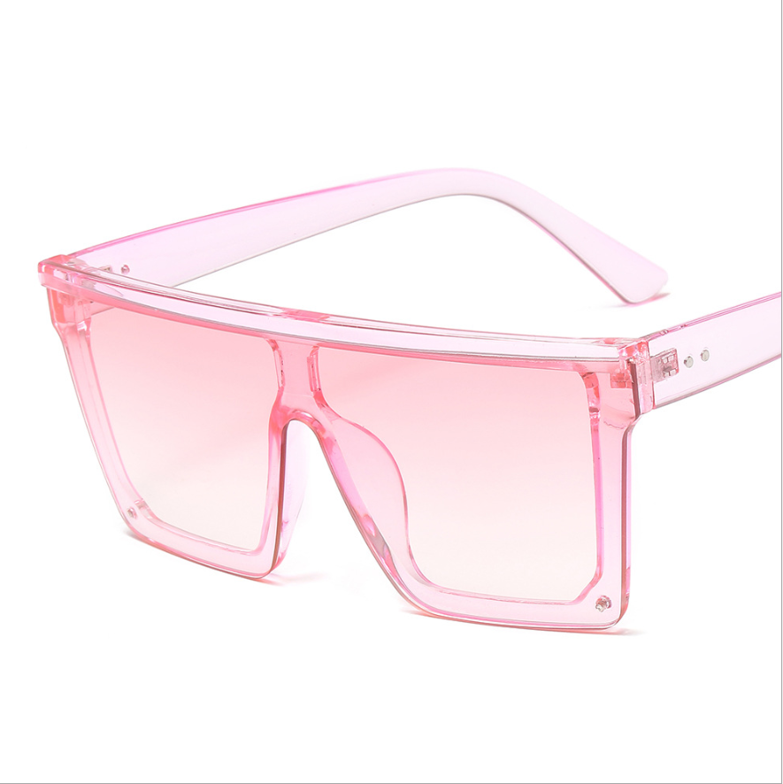 Women Black Sunglasses Oversized Square Classic Shaped UV Protection