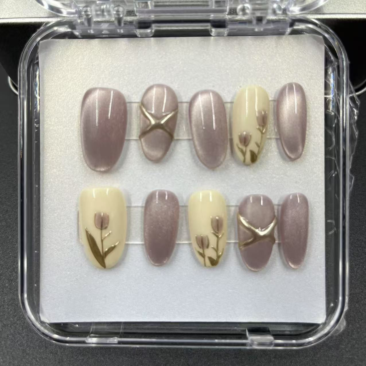 1039- Handmade press on nails fake nails removable