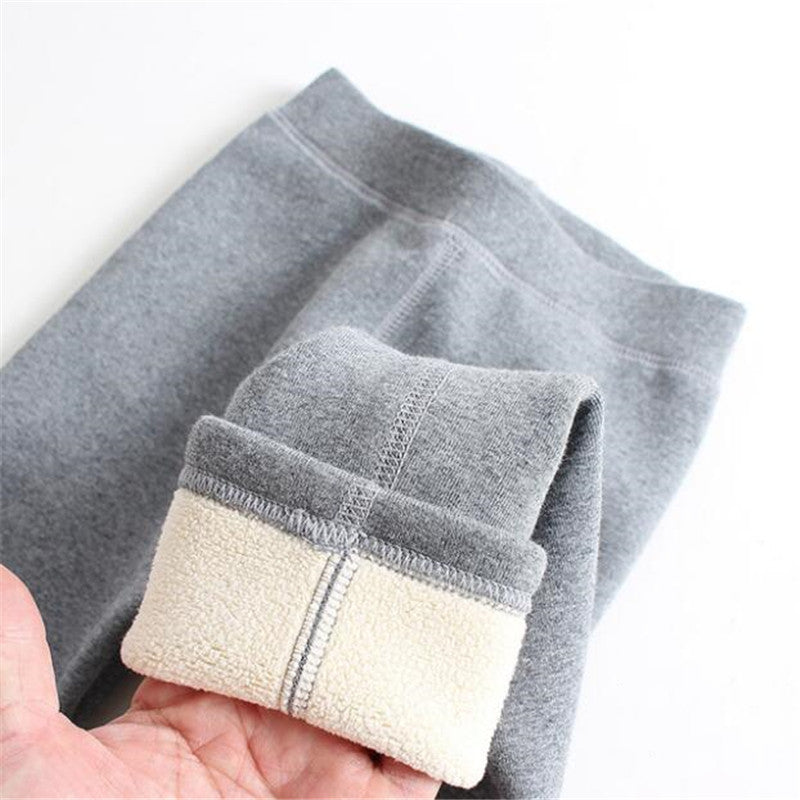 Mädchen Wollgefütterte Verdickte Winterleggings