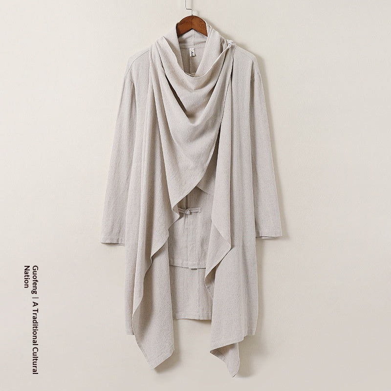 Linen Hanfu Casual-style Trench Coat Tang-style Shirt