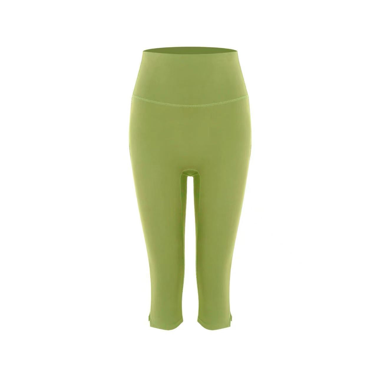 Damen Yoga Leggings mit hoher Taille und schmaler Passform – 7/8 Länge, eng anliegende Fitnesshose