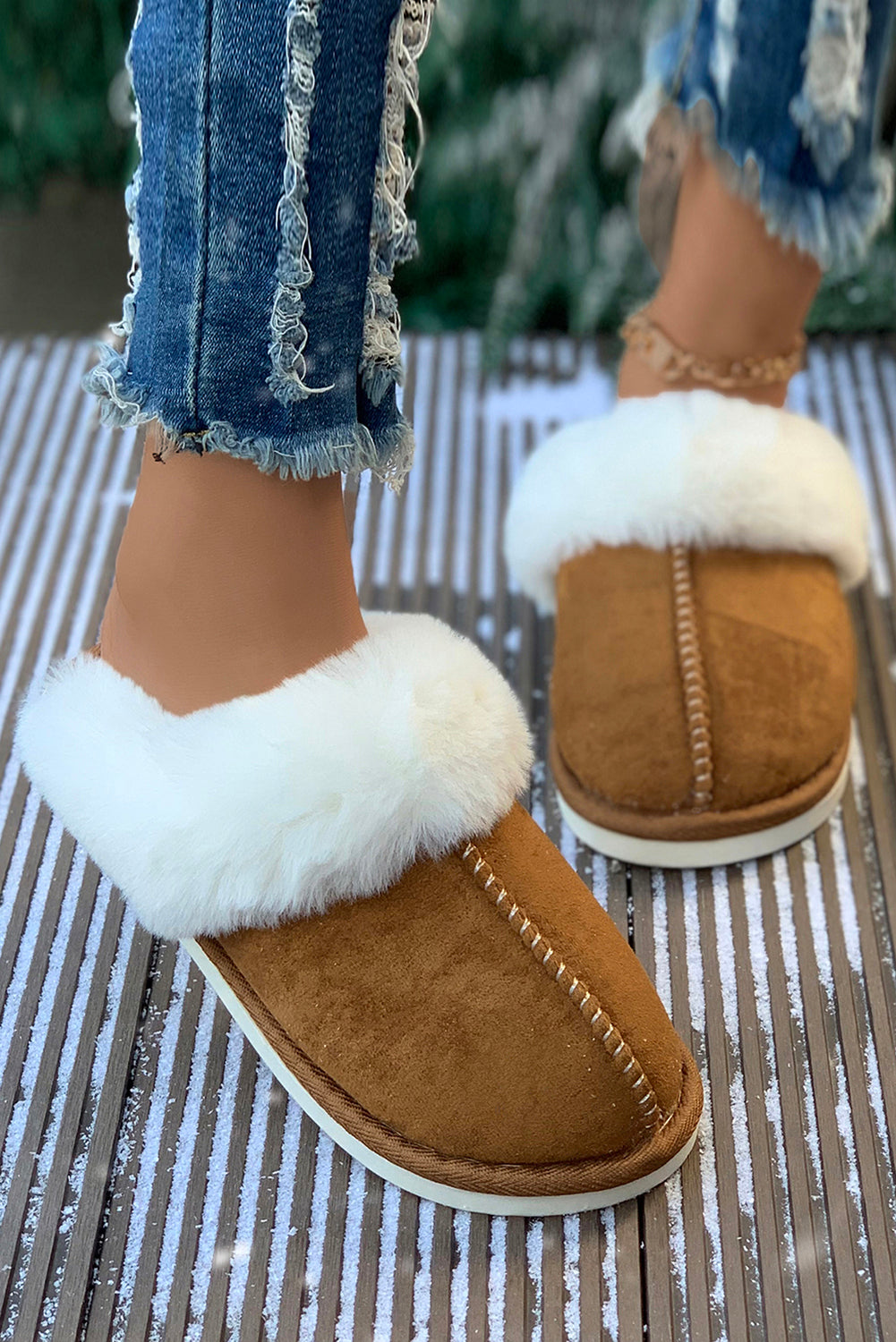 Winter Fuzzy Slippers