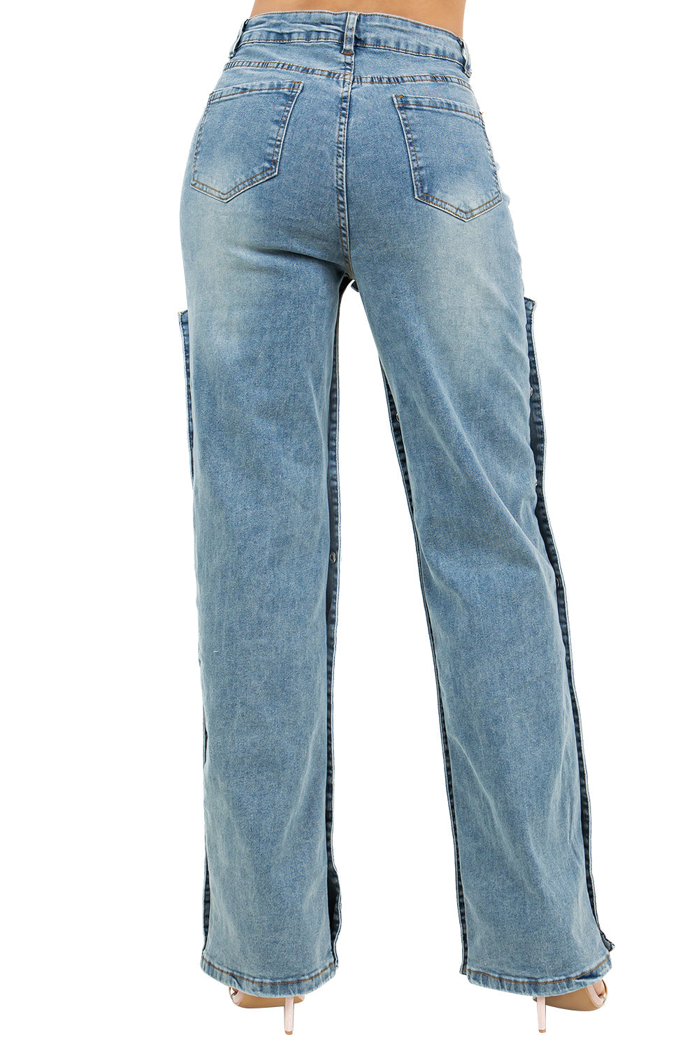 WOMEN FASHION STYLE DENIM PANTS