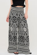 Smocked Waist Floral Pants