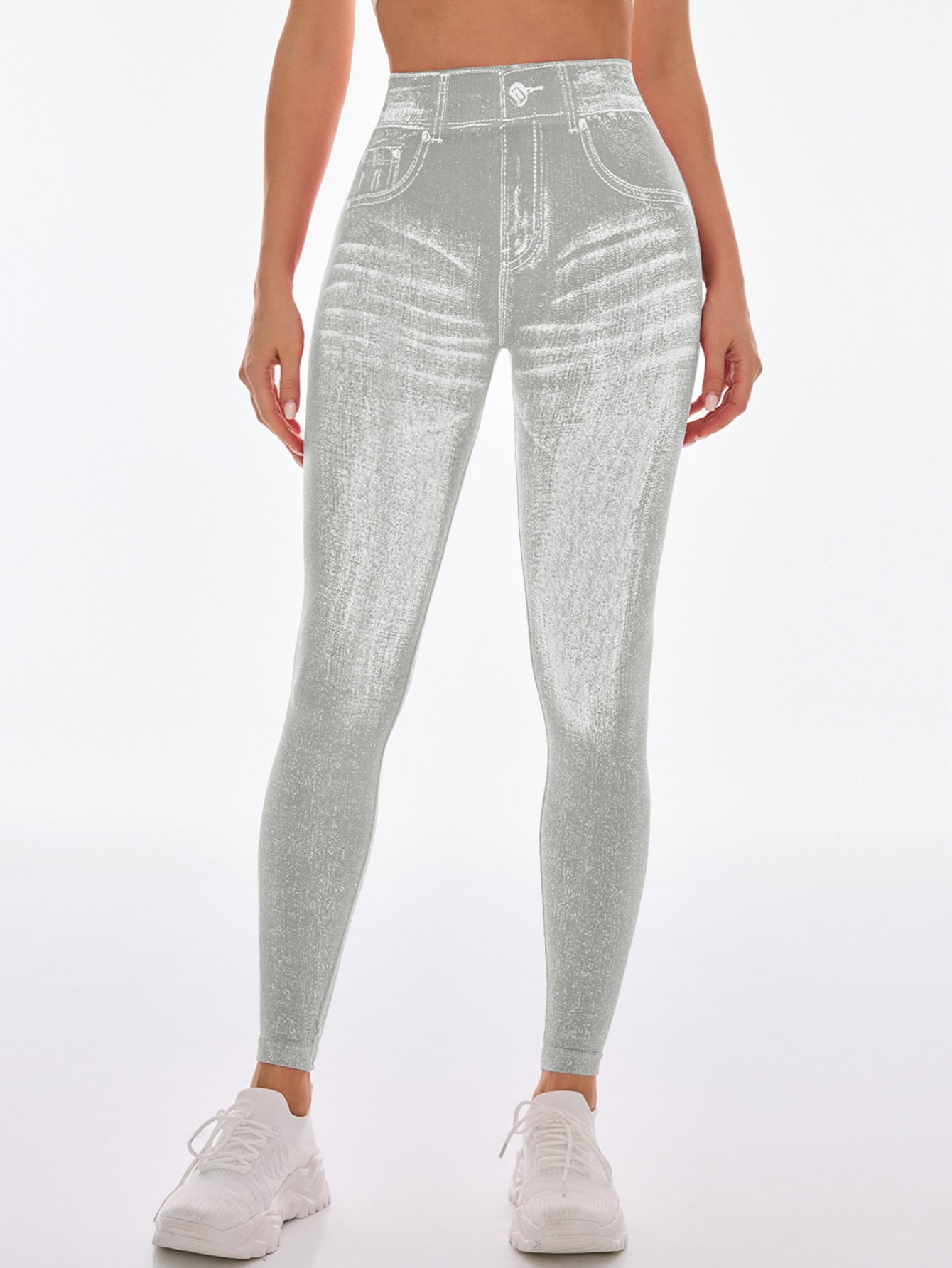 Nahtlose High-Waist Yoga Leggings mit Po-Lifting-Effekt