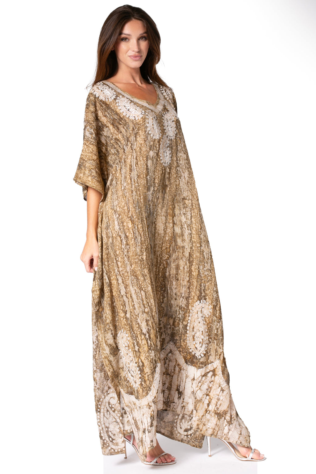 Sakkas Tacy Women's Boho Summer Maxi Dress for Casual or Lounge Wear