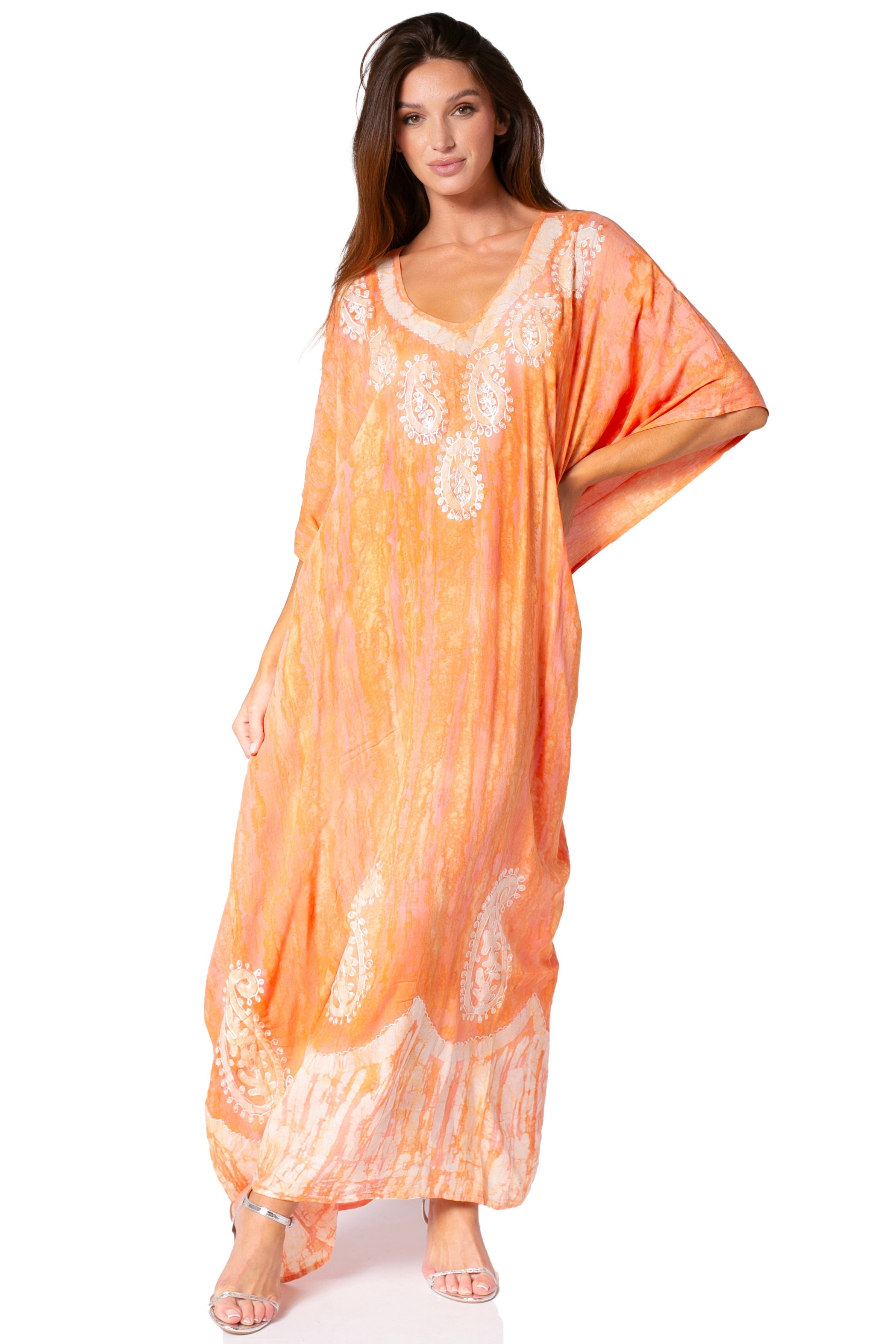Sakkas Tacy Women's Boho Summer Maxi Dress for Casual or Lounge Wear