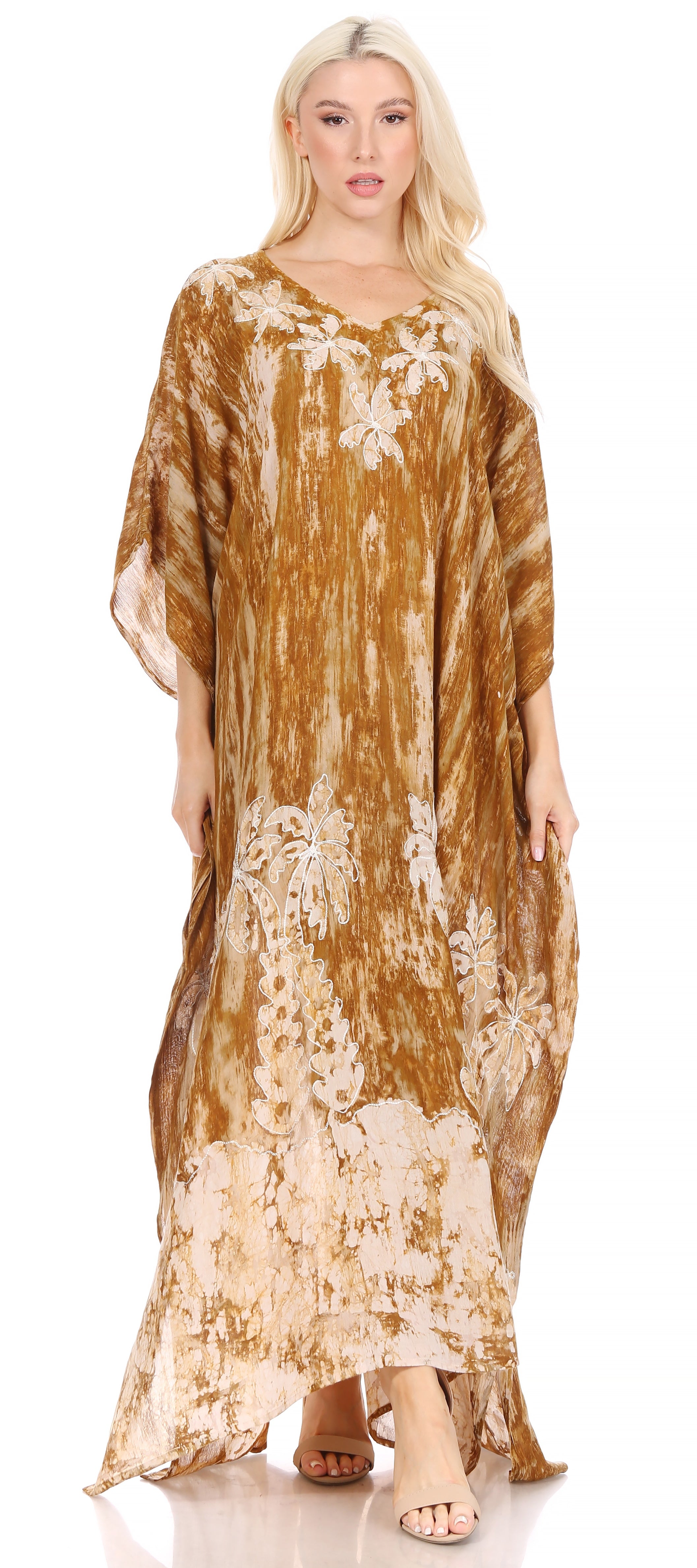 Sakkas Tacy Women's Boho Summer Maxi Dress for Casual or Lounge Wear