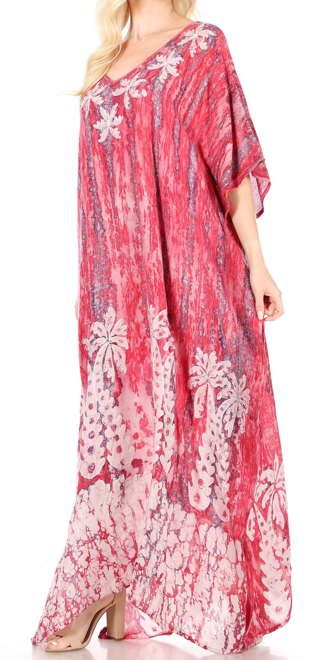 Sakkas Tacy Women's Boho Summer Maxi Dress for Casual or Lounge Wear