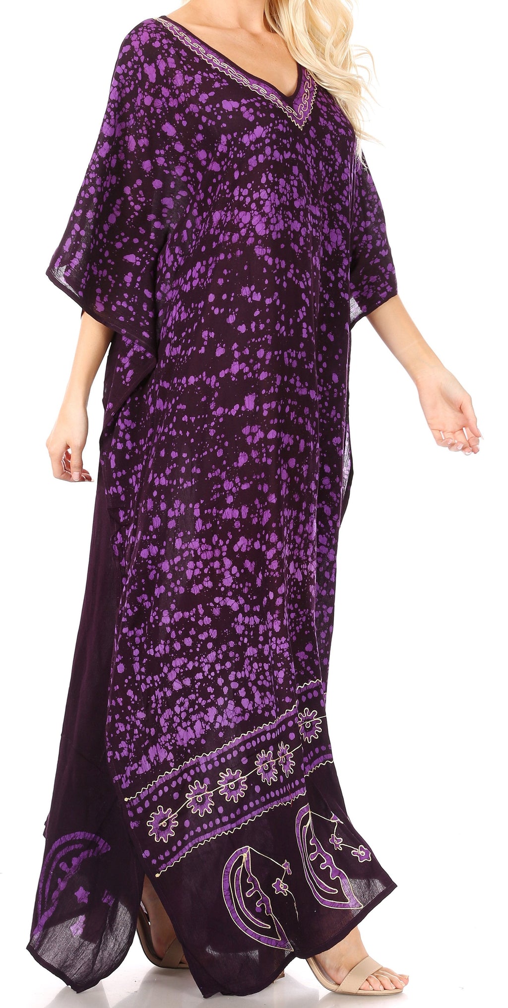 Sakkas Tacy Women's Boho Summer Maxi Dress for Casual or Lounge Wear
