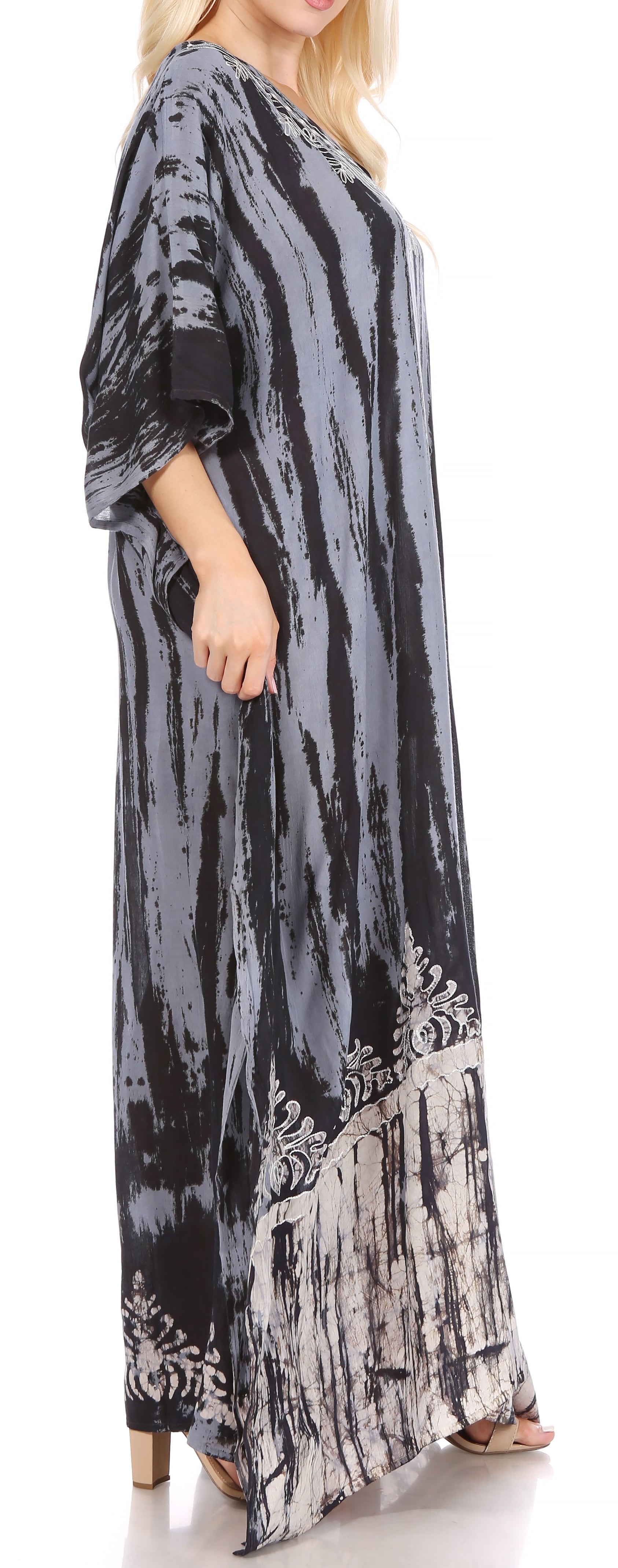 Sakkas Tacy Women's Boho Summer Maxi Dress for Casual or Lounge Wear